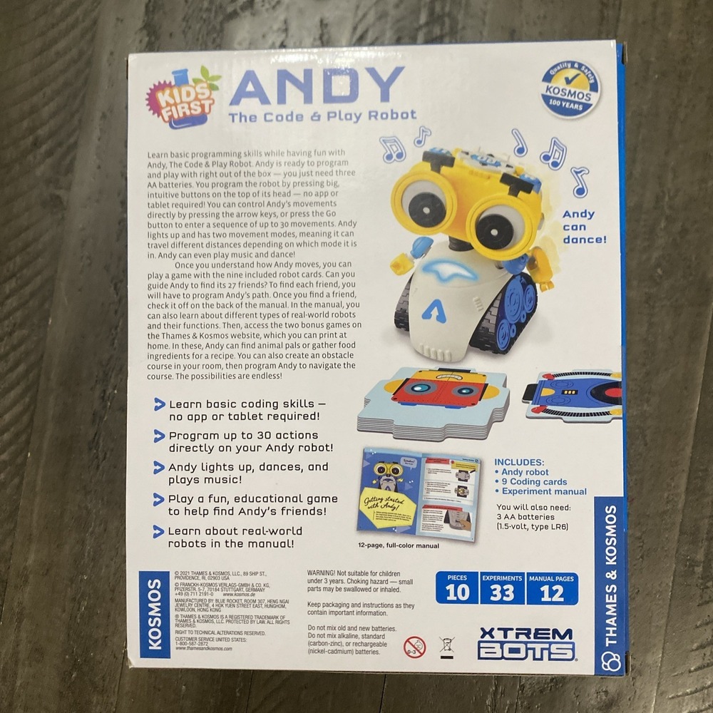 Thames & Kosmos Andy: The Code & Play Robot   Screen-Free Coding & Robotics Kit - Picture 3 of 6